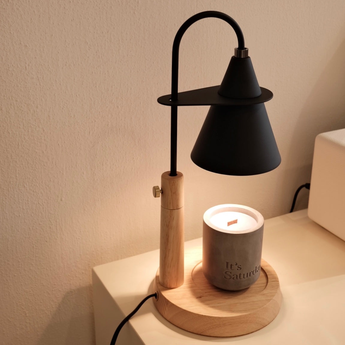 Adjustable Nordic Wooden Candle Warmer 北歐原木融蠟燈(可調升降款)