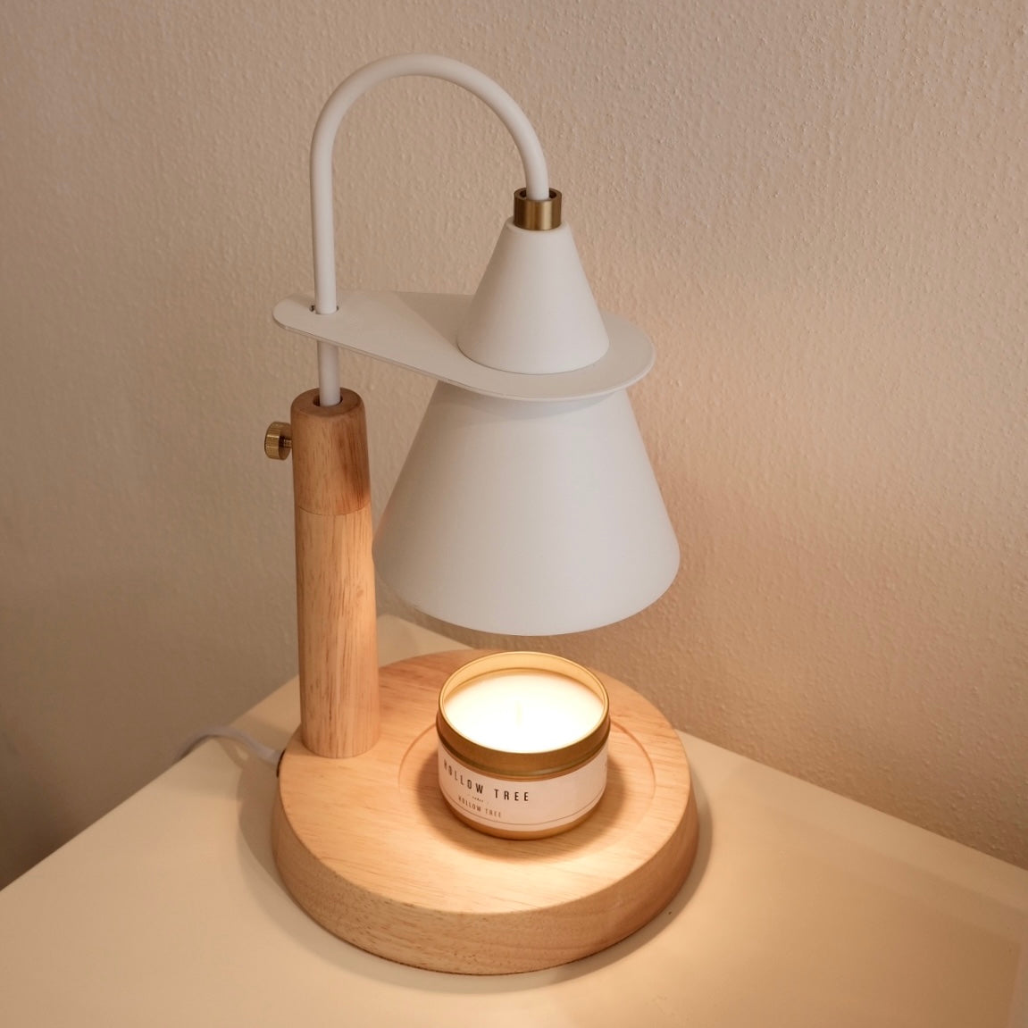 Adjustable Nordic Wooden Candle Warmer 北歐原木融蠟燈(可調升降款)