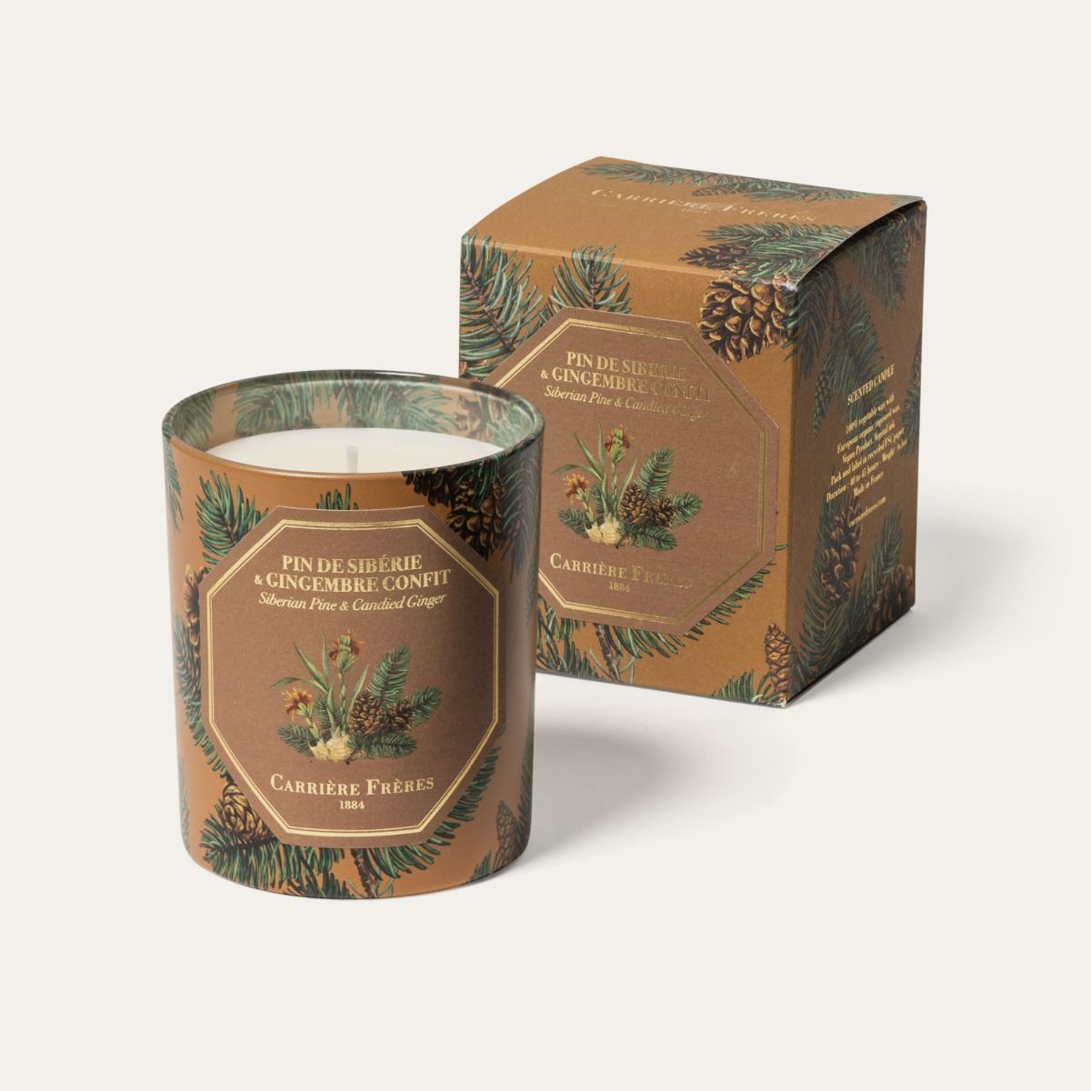 Carrière Frères Christmas Edition Siberian Pine & Candied Ginger Scented Candle|西伯利亞松柏與蜜餞薑