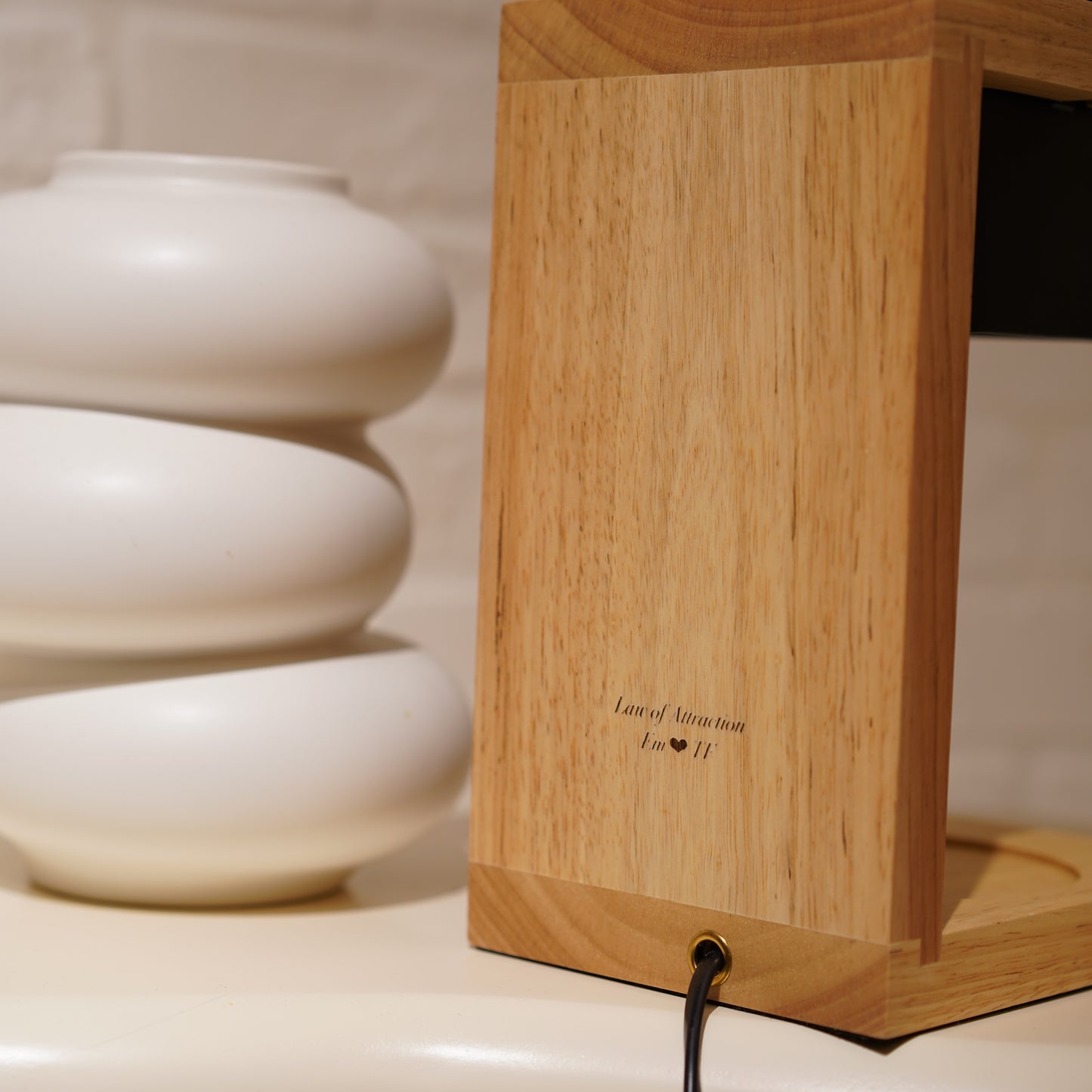 Coffee Wooden Candle Warmer 咖啡實木融蠟燈