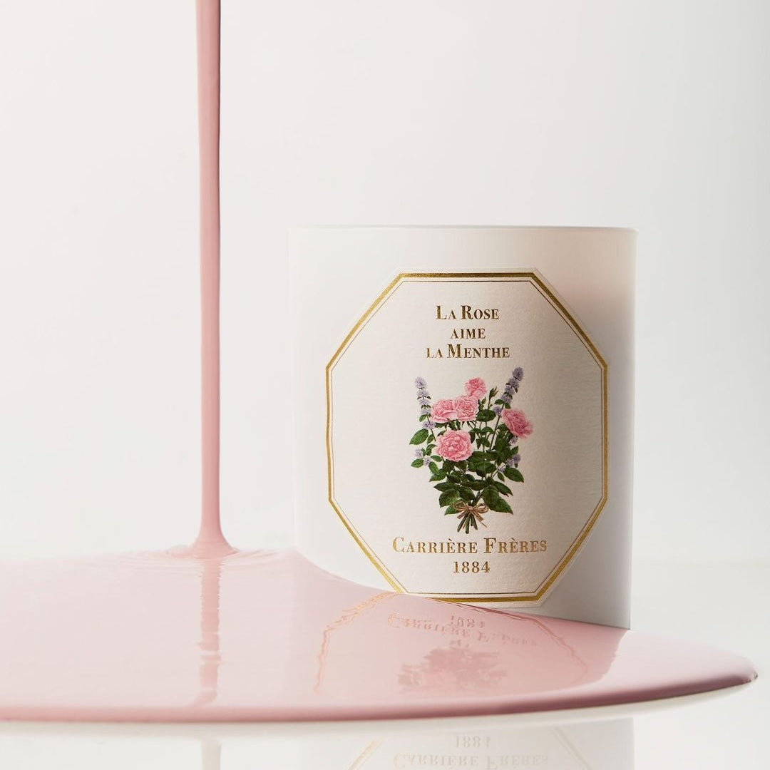 Carrière Frères La Rose Aime la Menthe Scented Candle|玫瑰愛薄荷