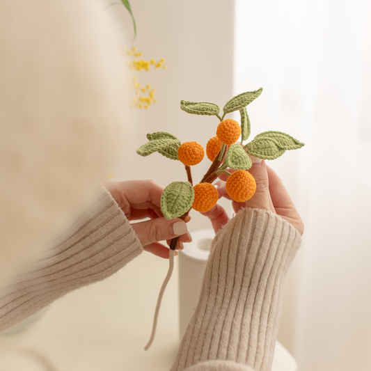 It's Saturday! 針織花擴香系列|✿ 新年限定春日橙光|手作水泥香氛擴香瓶 Diffuser