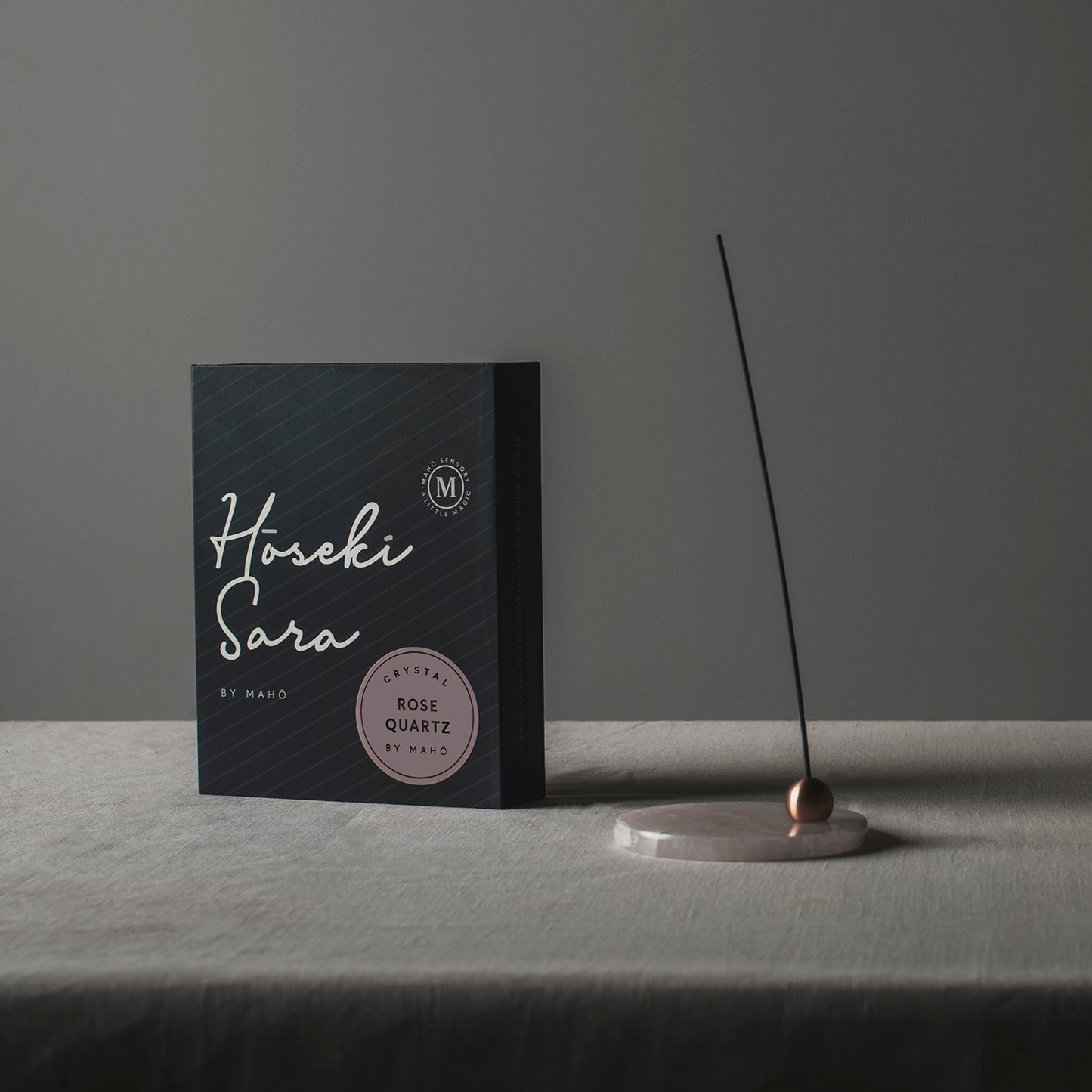 MAHŌ Sensory Hoseki Sara Rose Quartz Crystal 玫瑰粉水晶線香座