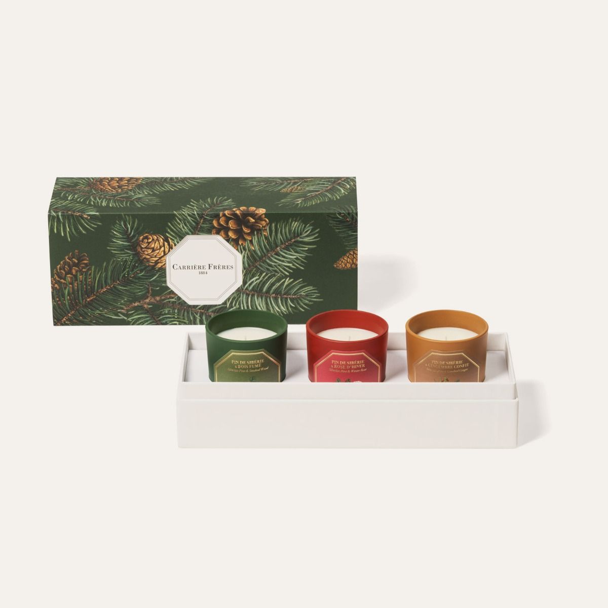 Carrière Frères Christmas Edition Siberian Pine Mini Scented Candle Set|西伯利亞松柏迷你蠟燭套裝