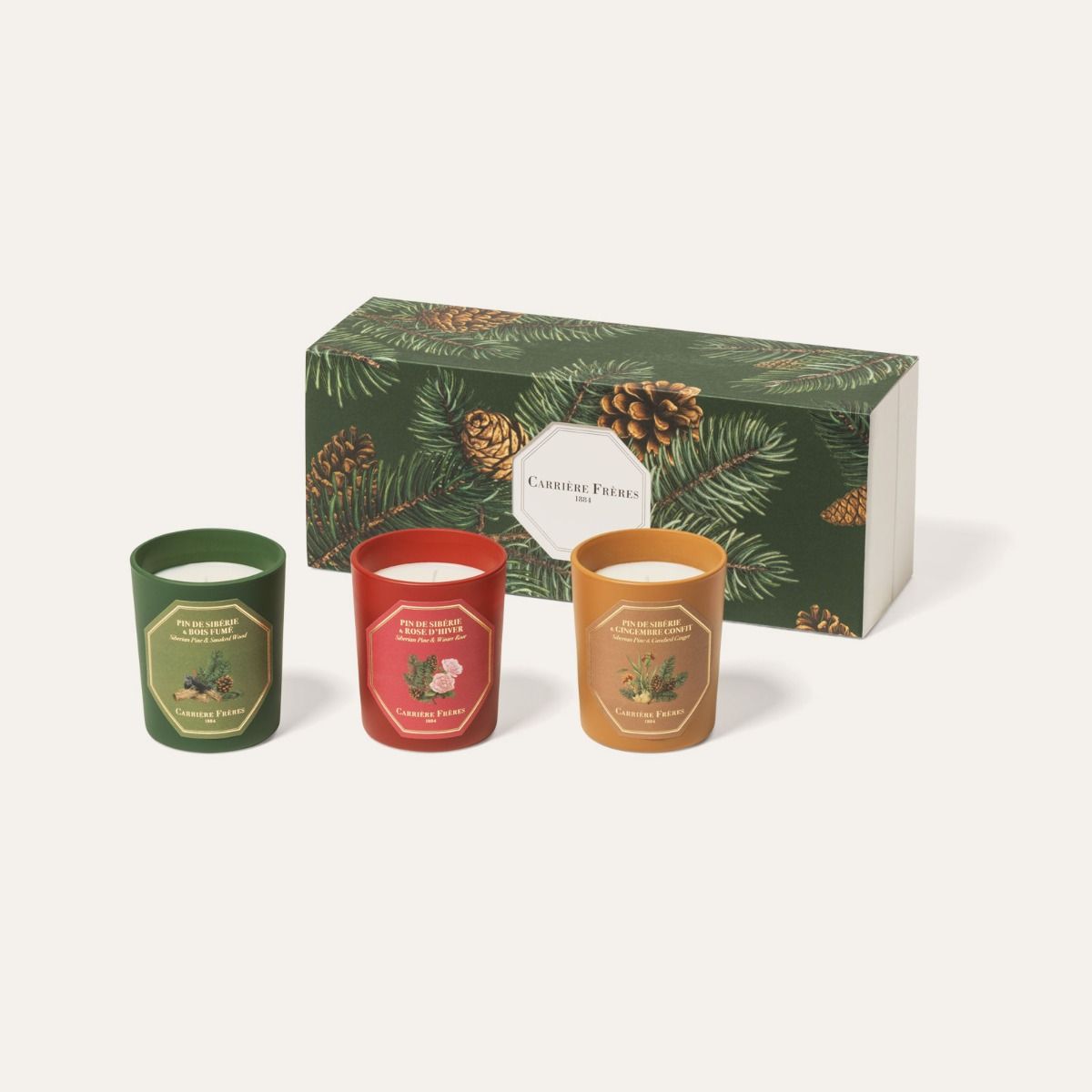 Carrière Frères Christmas Edition Siberian Pine Mini Scented Candle Set|西伯利亞松柏迷你蠟燭套裝