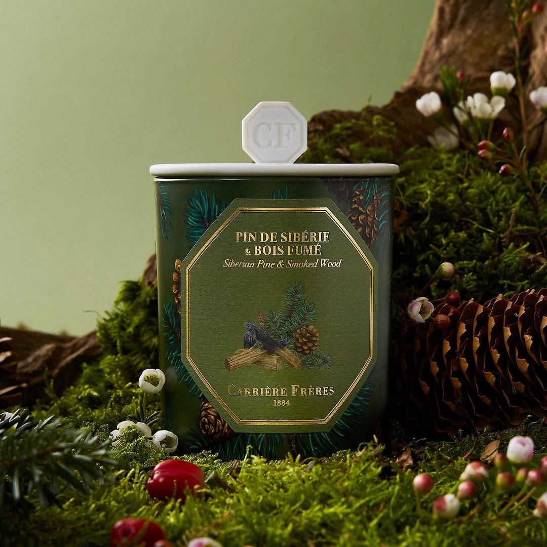 Carrière Frères Christmas Edition Siberian Pine & Smoked Wood Scented Candle|西伯利亞松柏與煙燻木