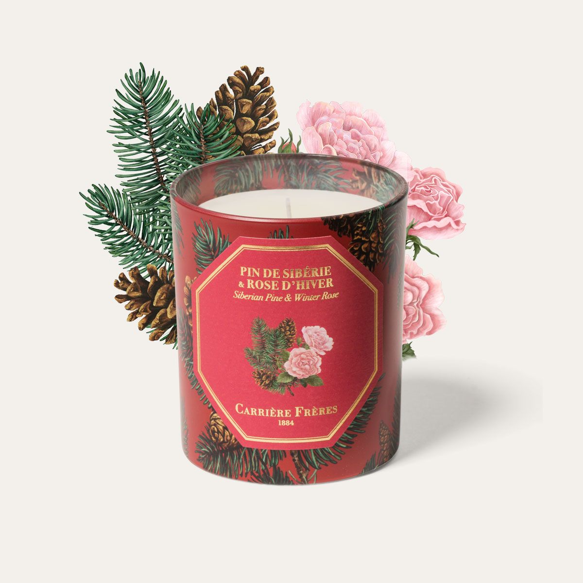 Carrière Frères Christmas Edition Siberian Pine & Winter Rose Scented Candle|西伯利亞松柏與冬季玫瑰