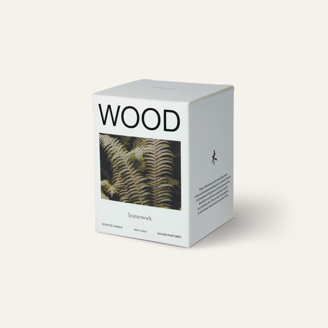 homework Wood Candle|木