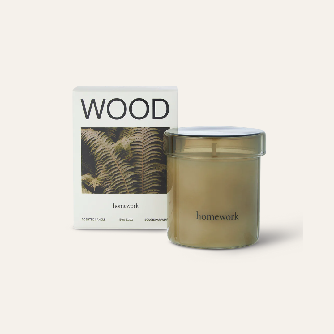homework Wood Candle|木