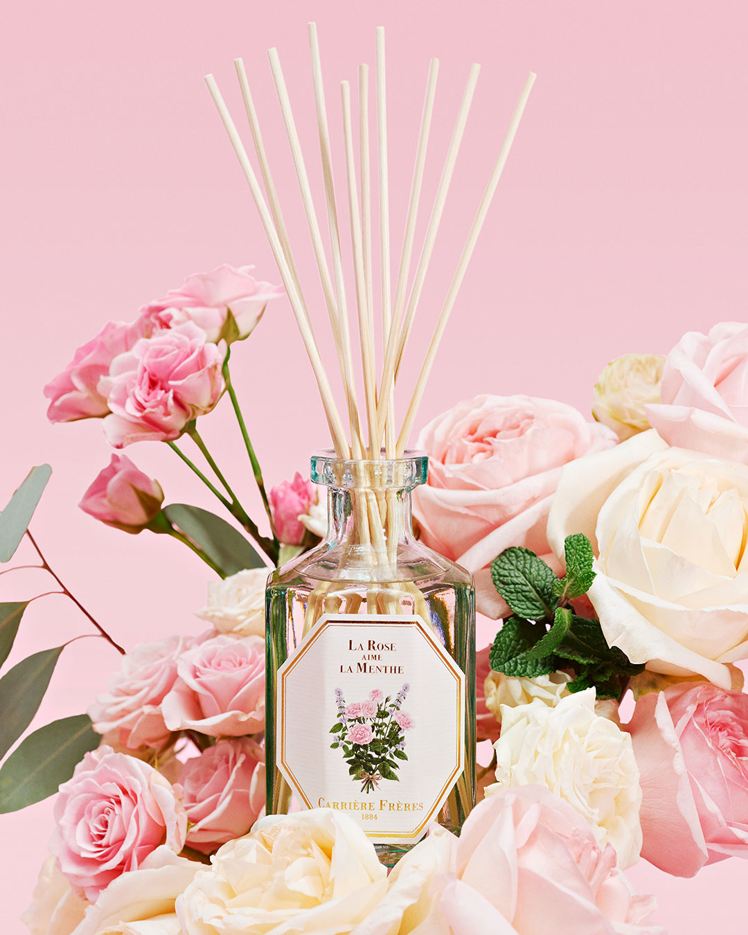 Carrière Frères La Rose Aime la Menthe Diffuser|玫瑰愛薄荷限量擴香瓶