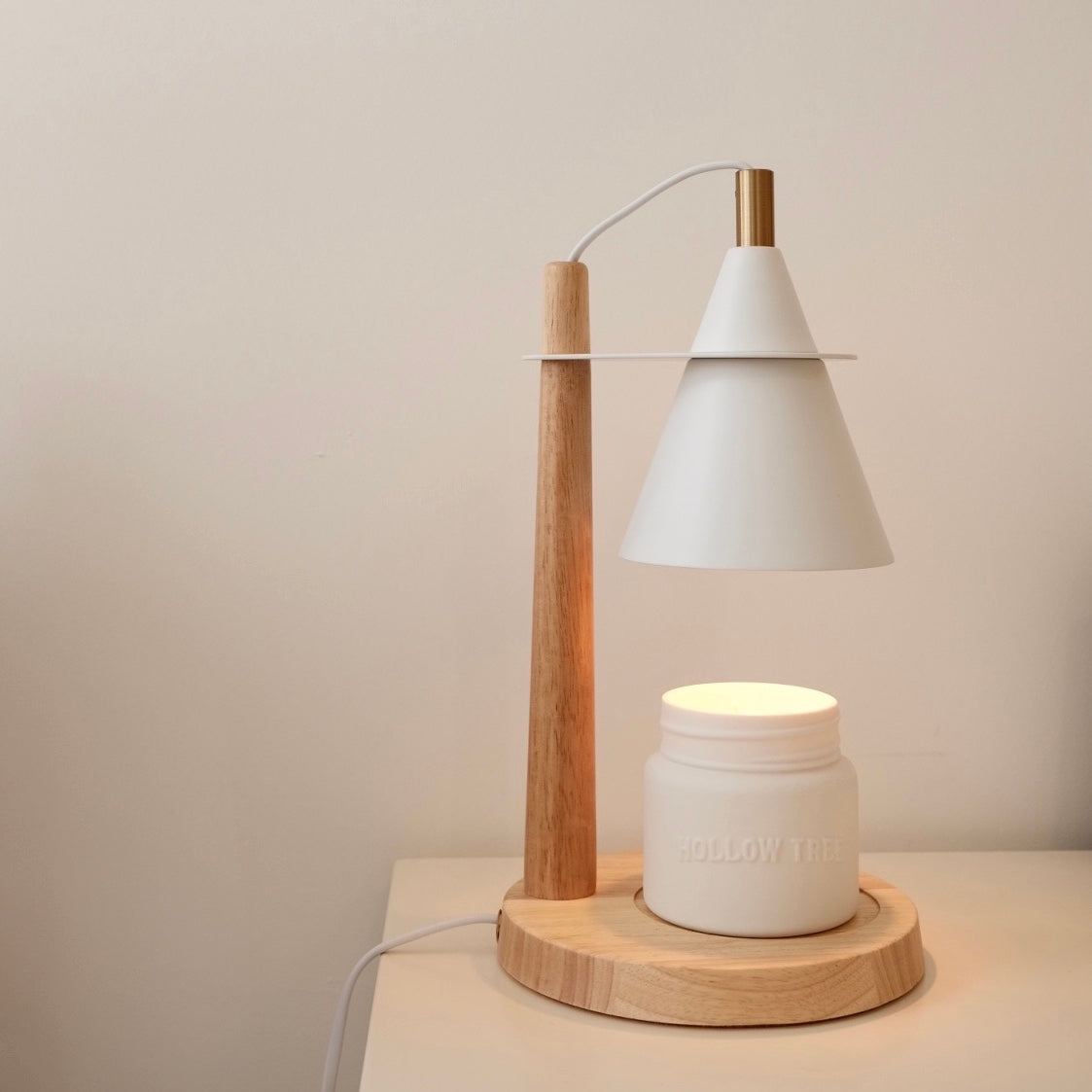 Nordic Wooden Candle Warmer 北歐原木融蠟燈