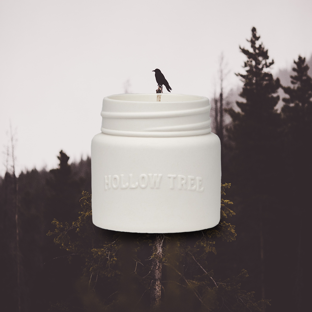 Hollow Tree Raven Candle 黑夜渡鴉蠟燭|薰衣草雪松 \寵物友善 Pet-friendly/