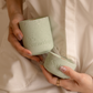 It's Saturday! No.017 湛藍樂園 - 天堂藍磨石款水泥香氛蠟燭 Wooden Wick Candle