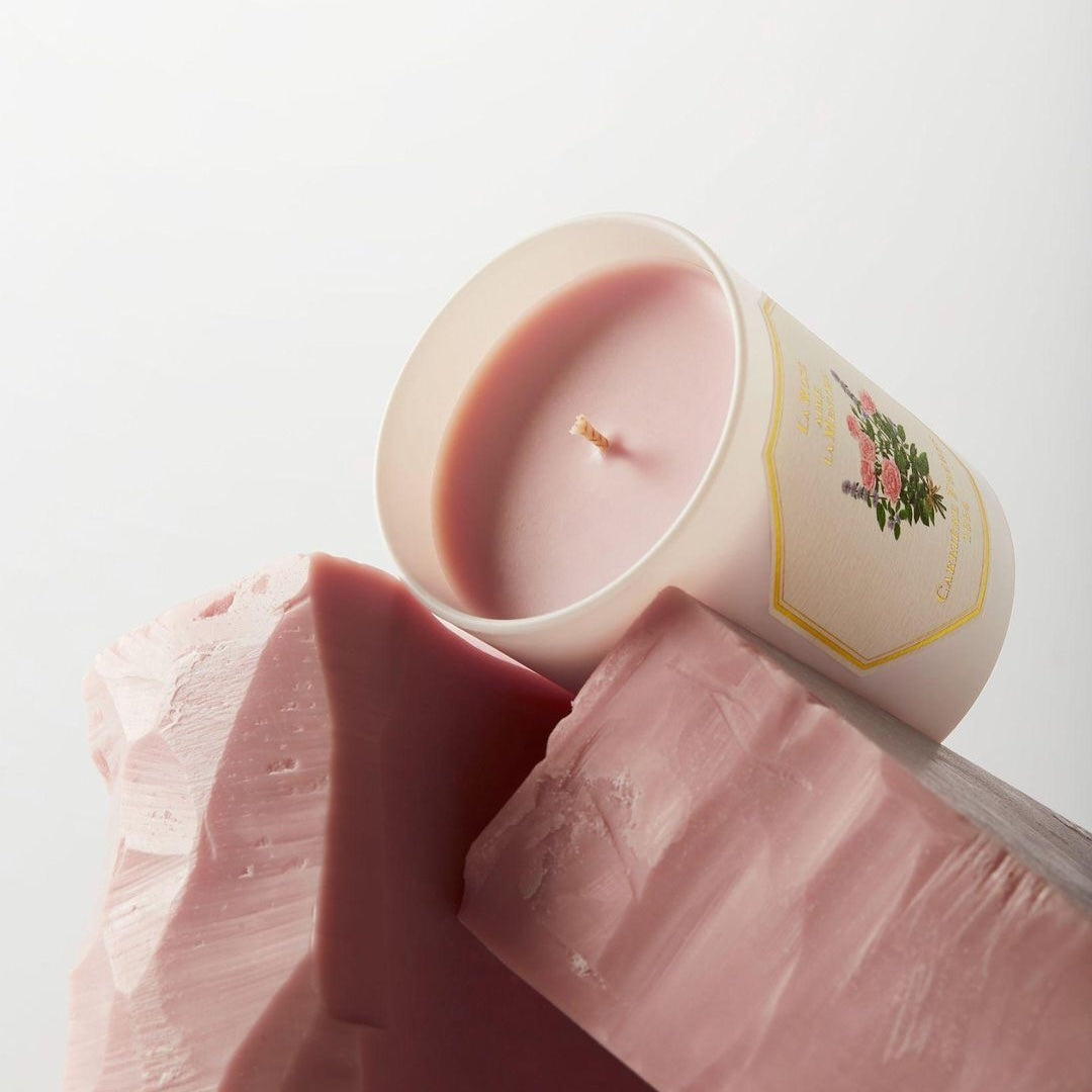 Carrière Frères La Rose Aime la Menthe Scented Candle｜玫瑰愛薄荷