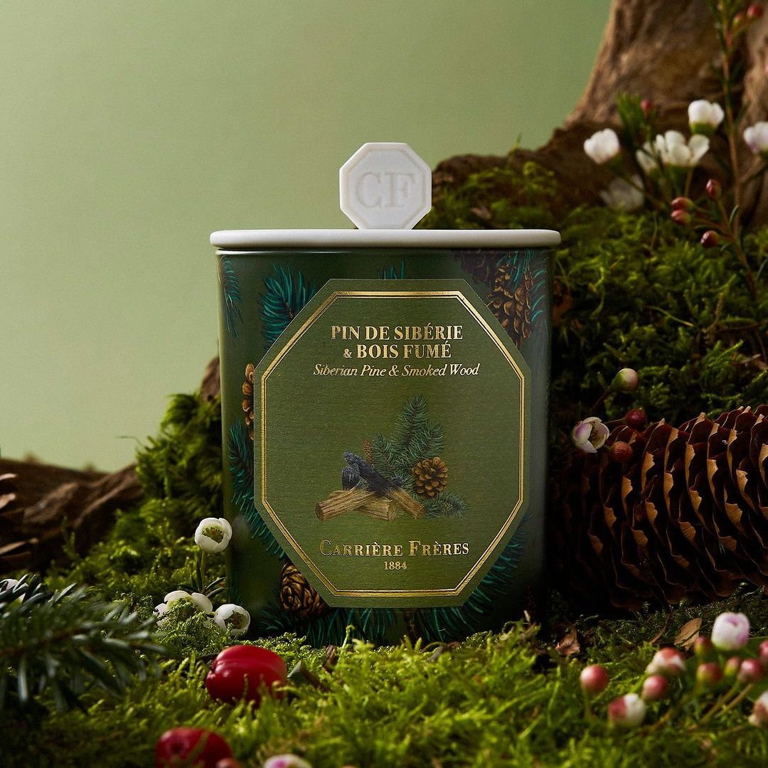 Carrière Frères Christmas Edition Siberian Pine & Smoked Wood Scented Candle｜西伯利亞松柏與煙燻木