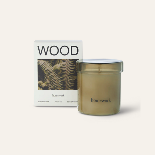 homework Wood Candle|木