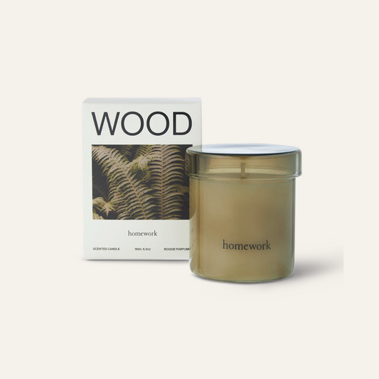 homework Wood Candle｜木