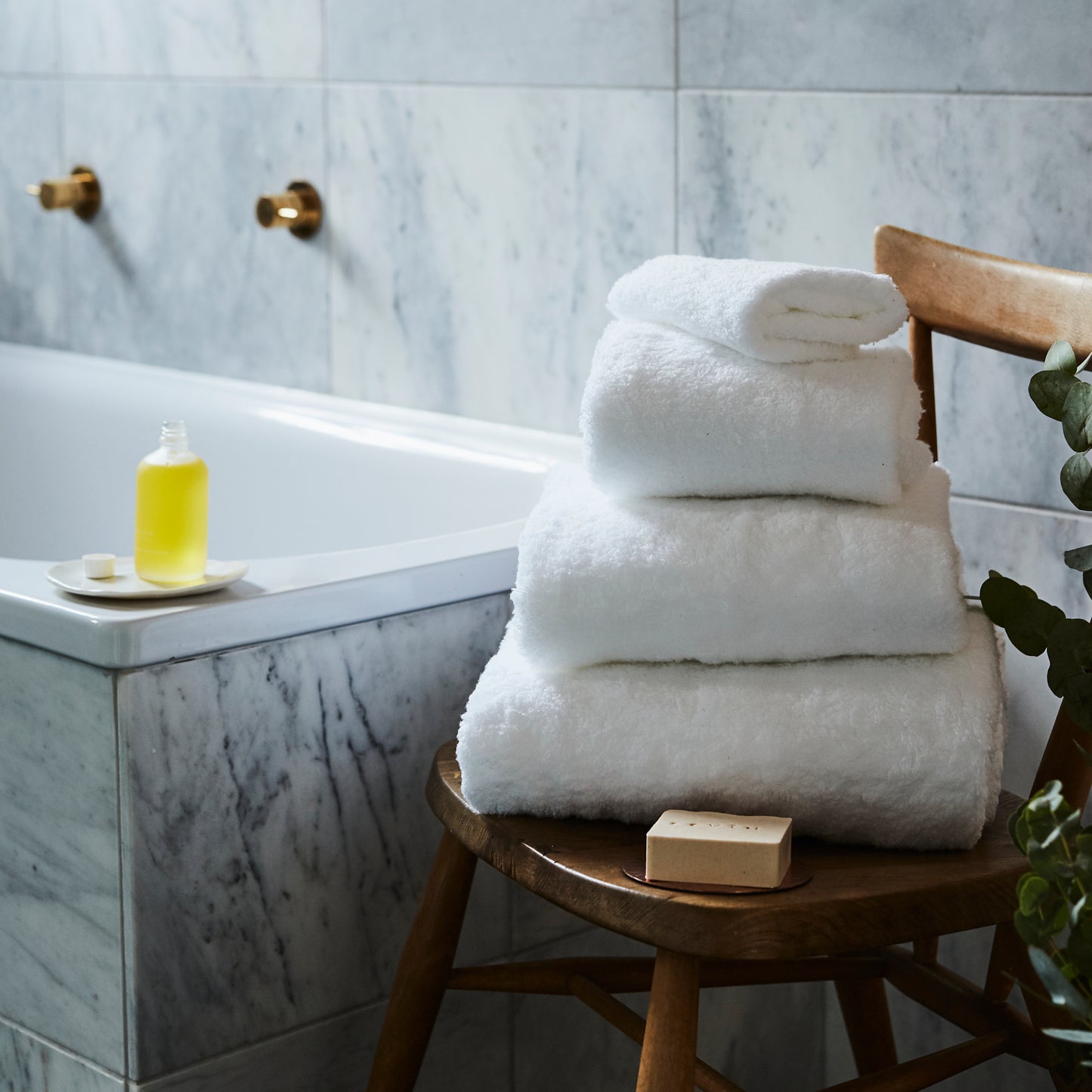 Sevin London Bubble Bath Towel - White